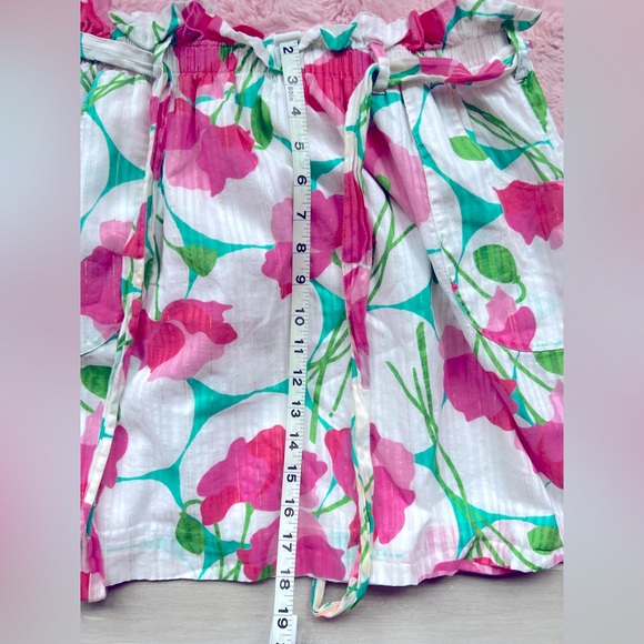 Lilly Pulitzer Avery Floral Tie-Waist White Skirt🩷 - Picture 2 of 6